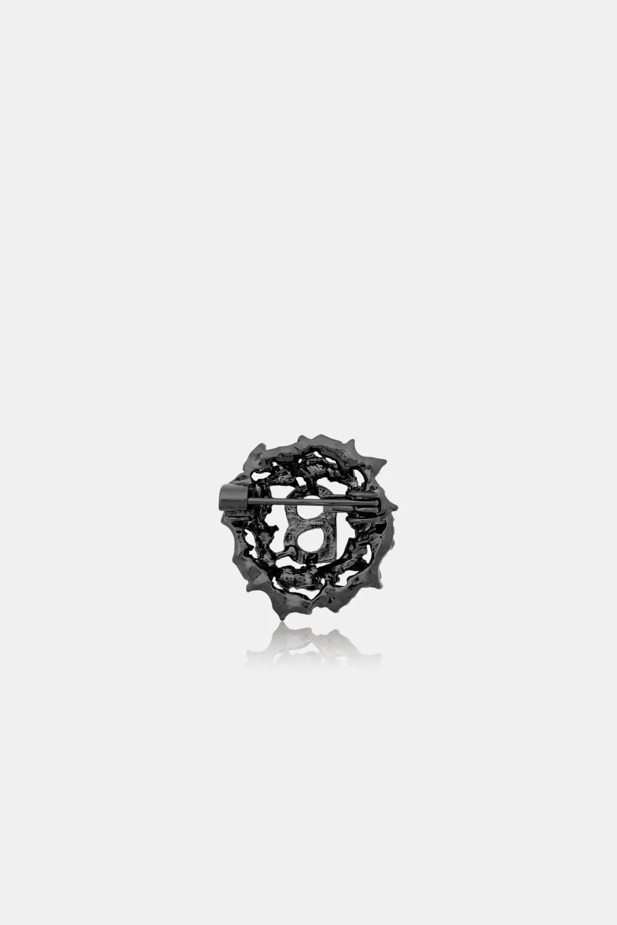 Round Pin Brooch Package 02 - Hematite