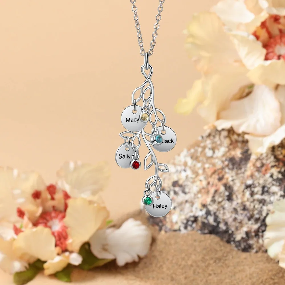 Round-Shaped Name Engraved Pendant