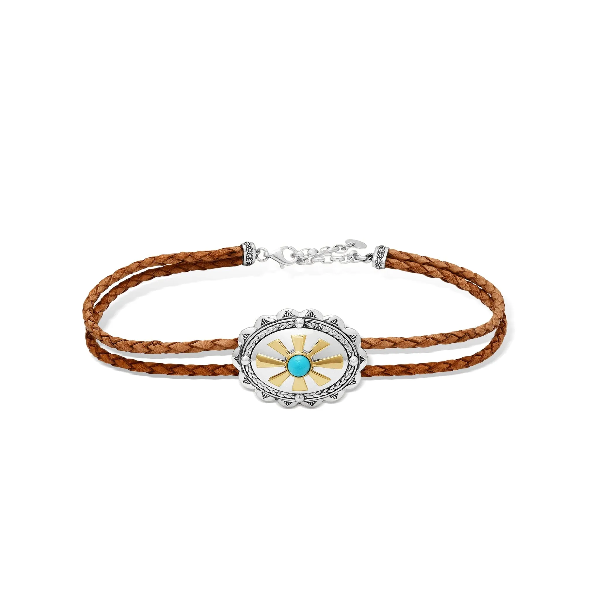 Round Turquoise Concho Choker