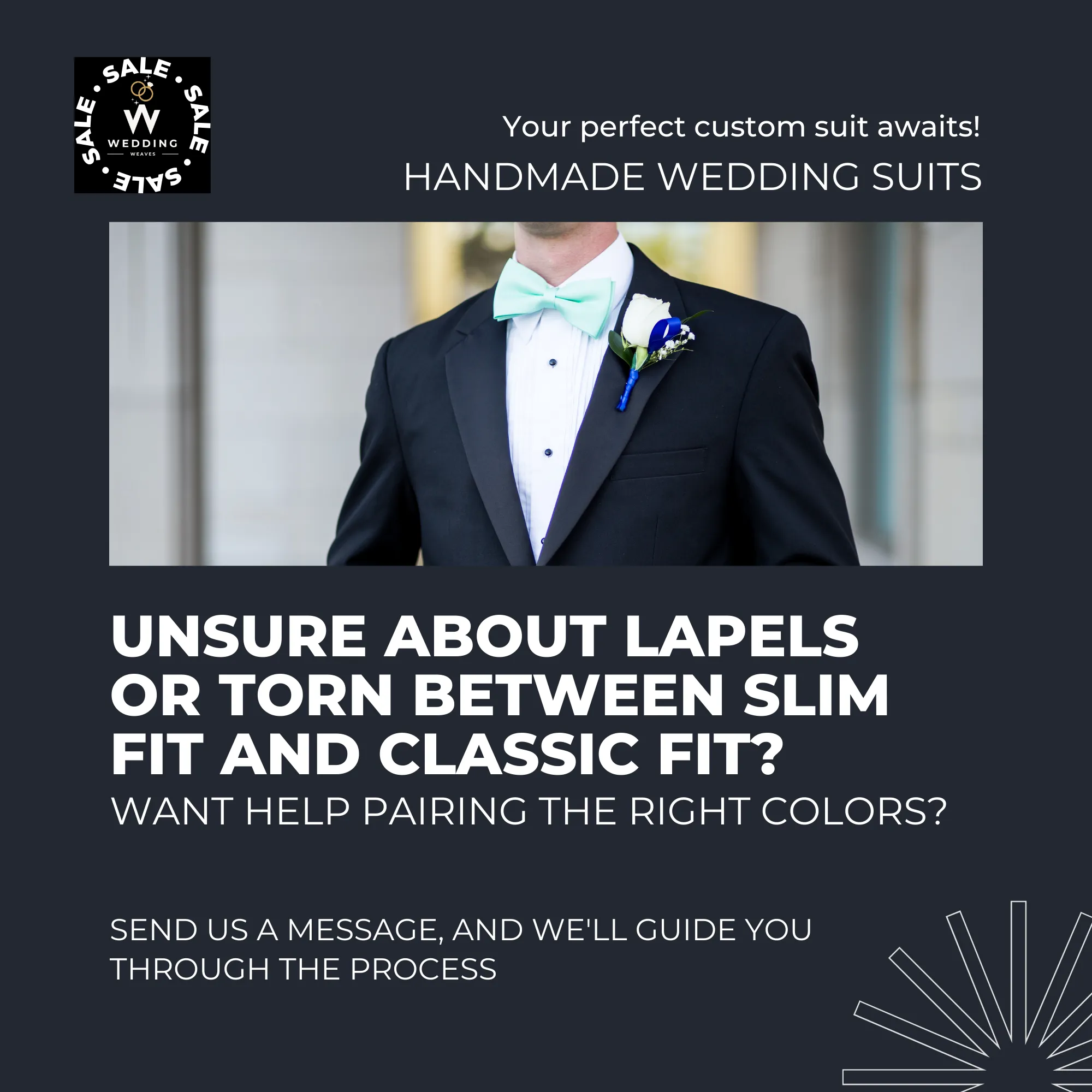 Royal Blue Slim-Fit Tuxedo – Black Notch Lapel & Trim 3-Piece Suit for Timeless Elegance