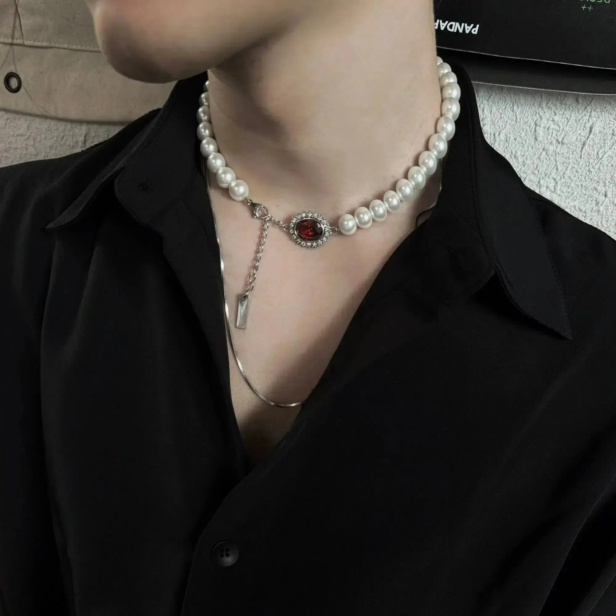 Ruby Pearl Choker
