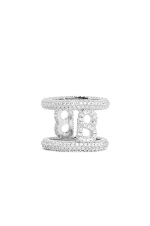 Sandra Ring Brooch - Silver