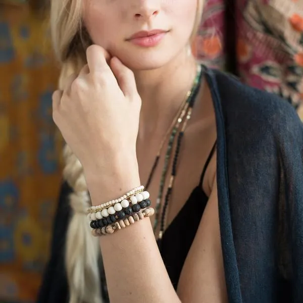 Scout Curated Wears Stone Stacking Bracelet - Labradorite