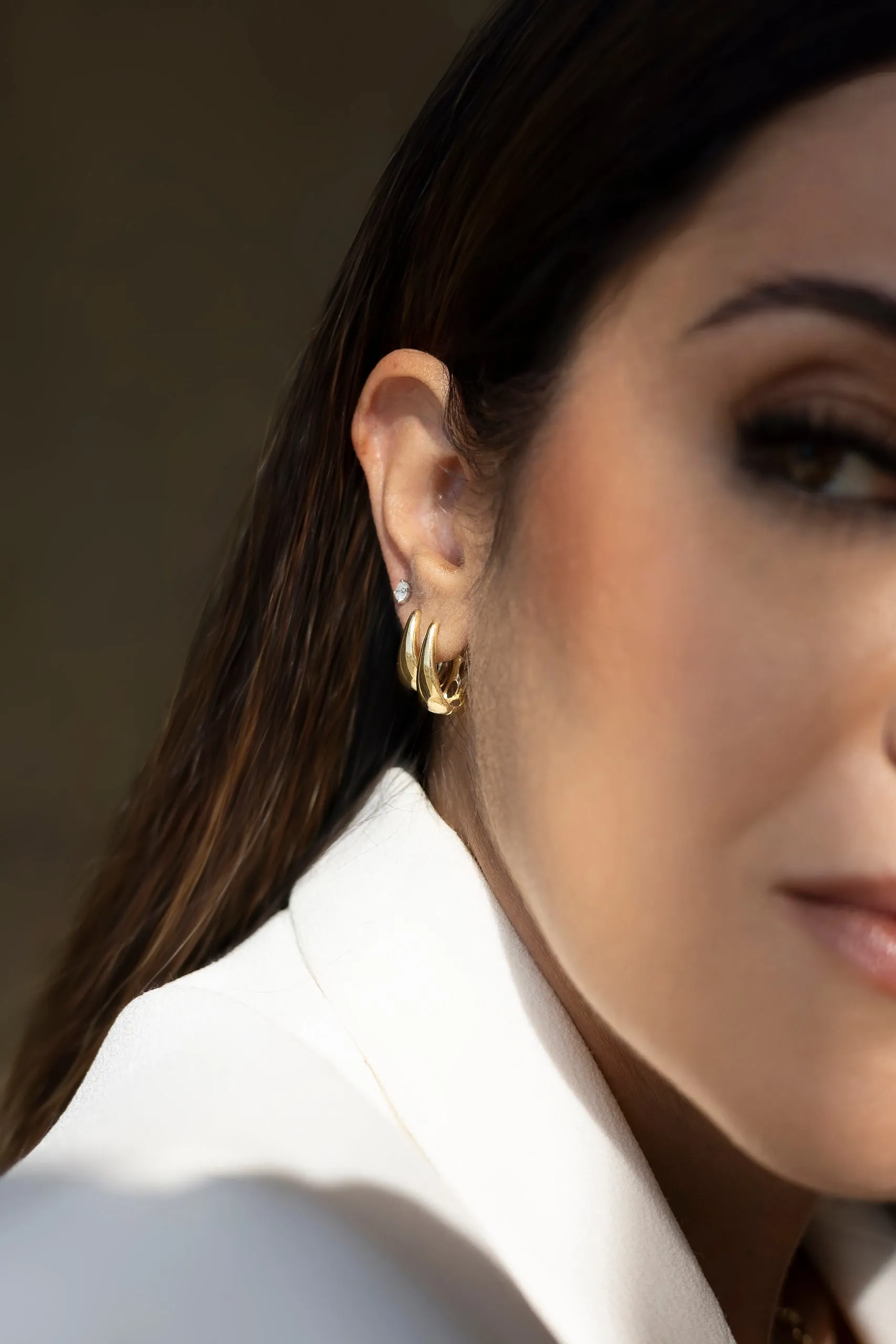 Sculptural Hoop Earrings