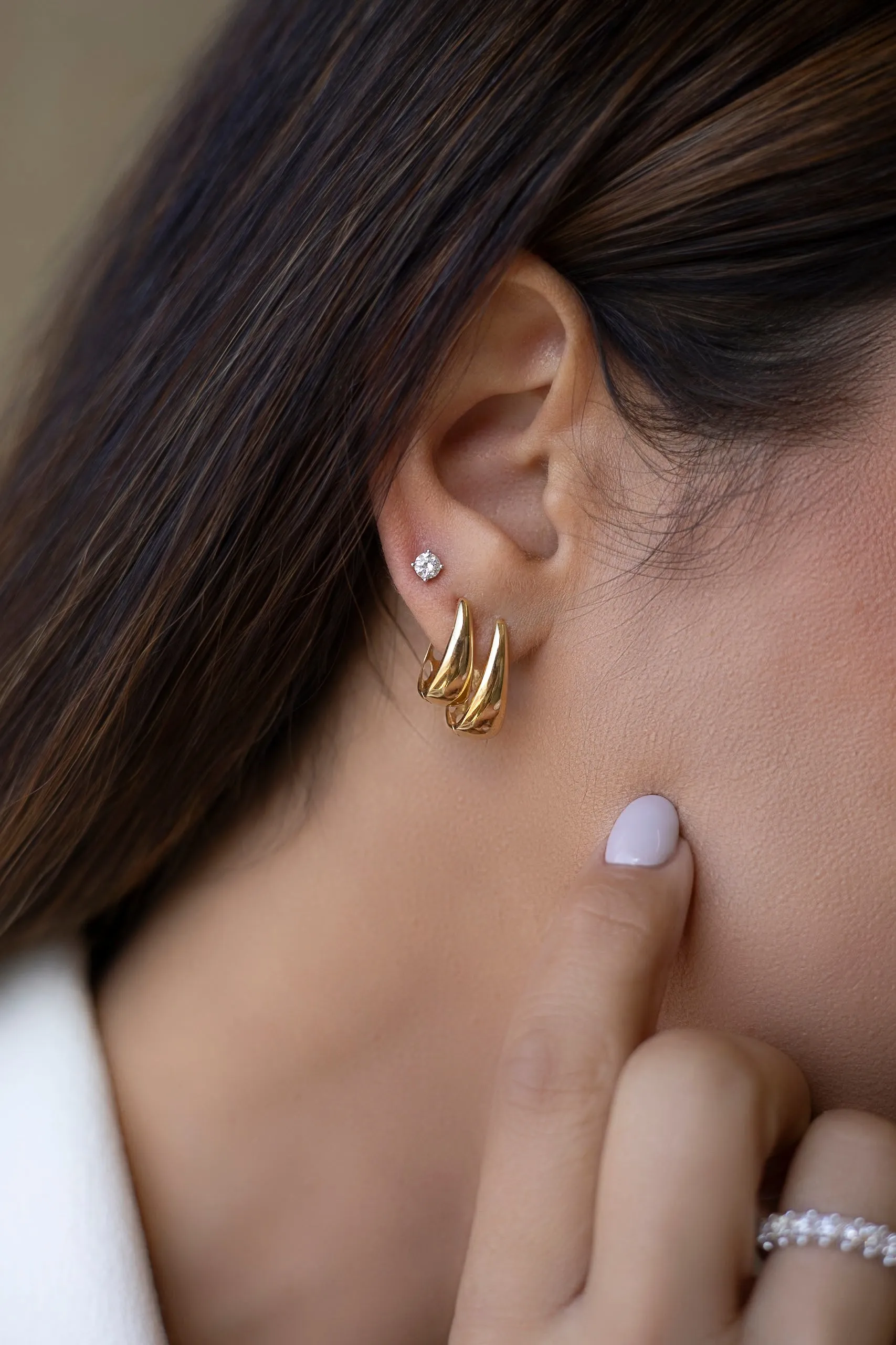 Sculptural Hoop Earrings