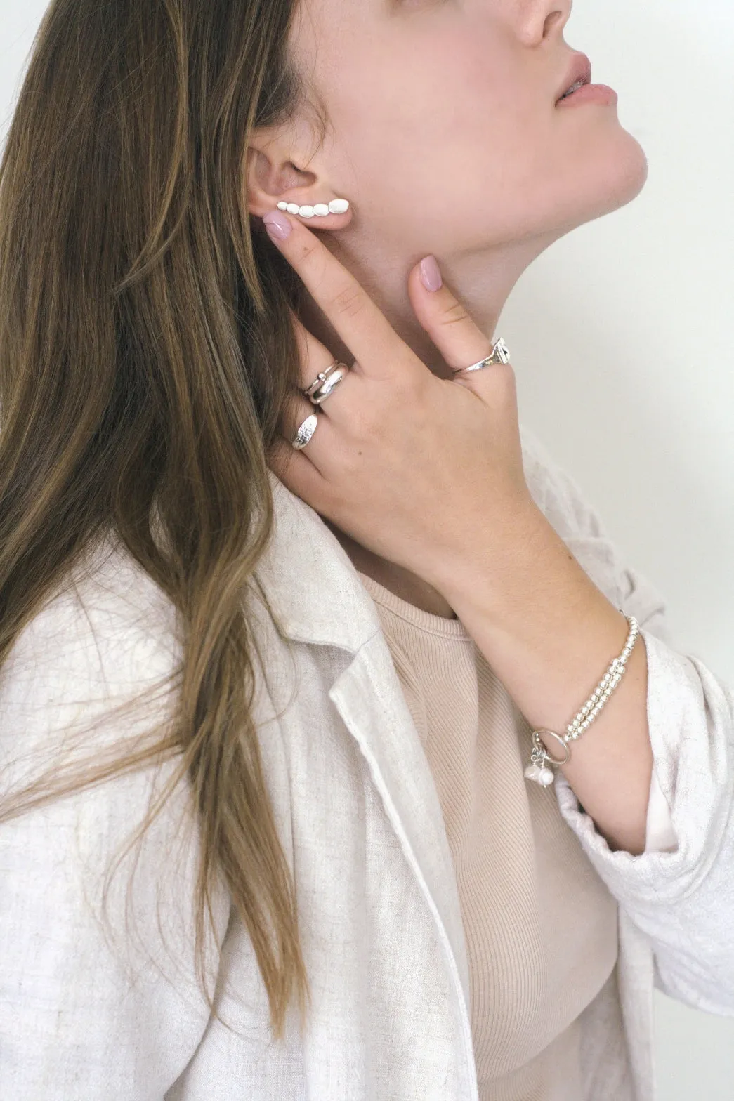 Sculptural Silver Climber
