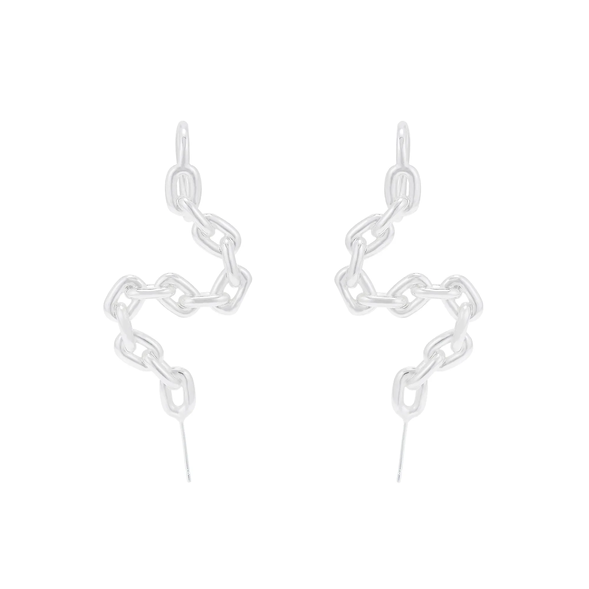 Sculptural Snake Stud Earrings