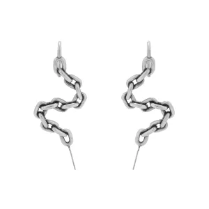 Sculptural Snake Stud Earrings