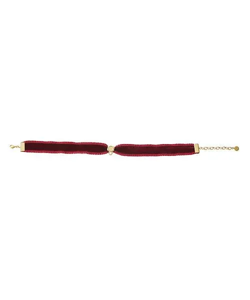 Selectable Happiness Velvet Ribbon Choker (Red)【Japan Jewelry】