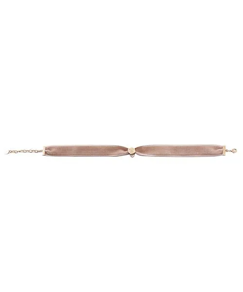 Selectable Happiness Velvet Ribbon Choker (Smoky Pink)【Japan Jewelry】