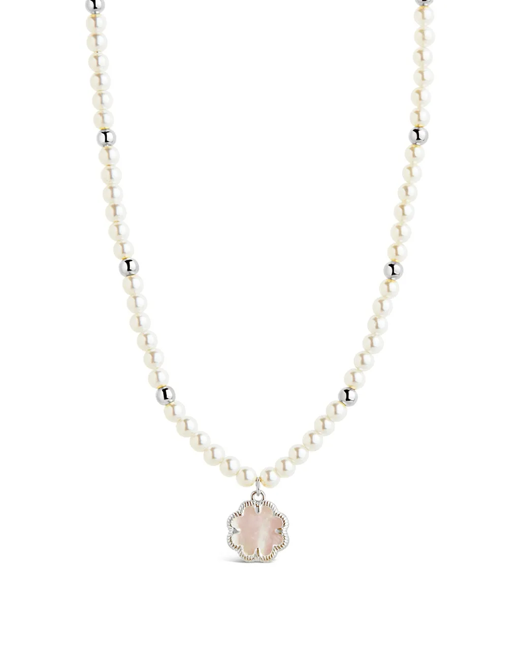 Selfina Mother of Pearl & Pearl Beaded Choker Necklace