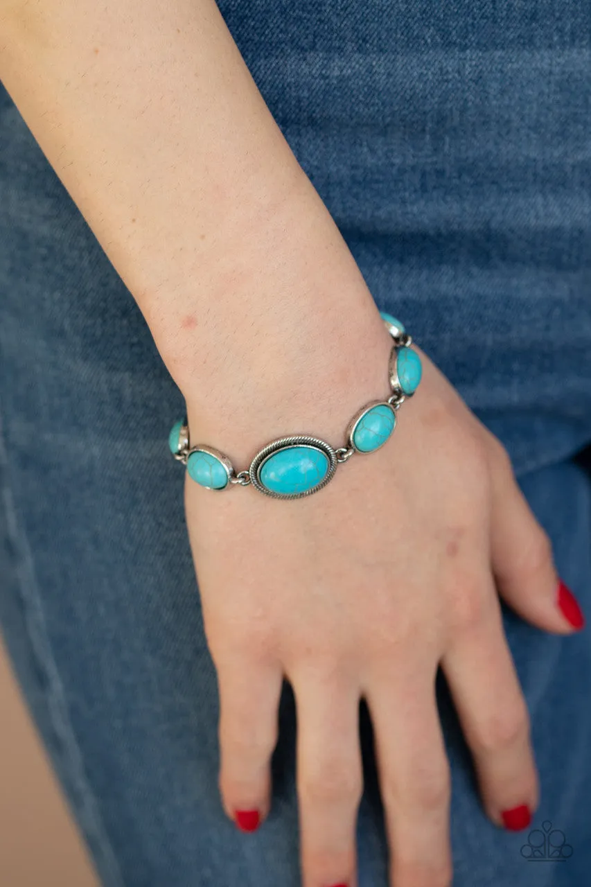 Serene Stonework Blue Paparazzi Bracelet