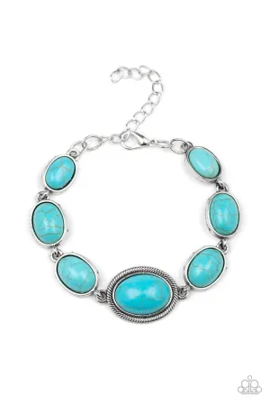 Serene Stonework Blue Paparazzi Bracelet