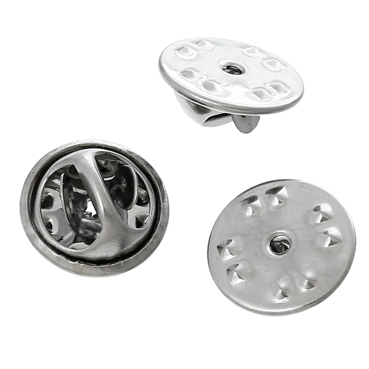 Sexy Sparkles ReFaXi 20 Pcs Silver Comfort Fit Butterfly Clutch Metal Pin Backs Replacement