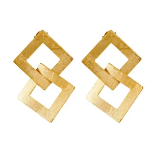 Sheila Fajl Boone Earrings - Brushed Gold