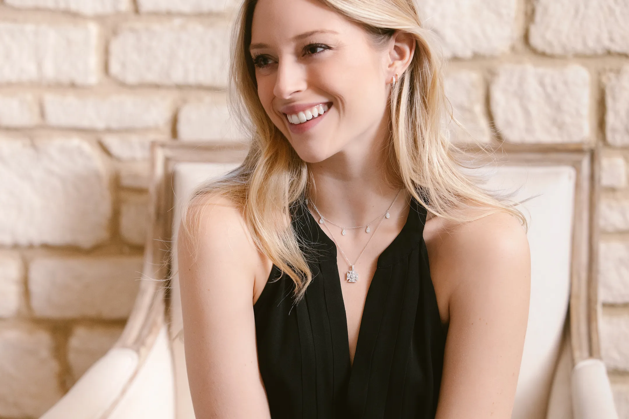Signature White Maltese Cross Pendant