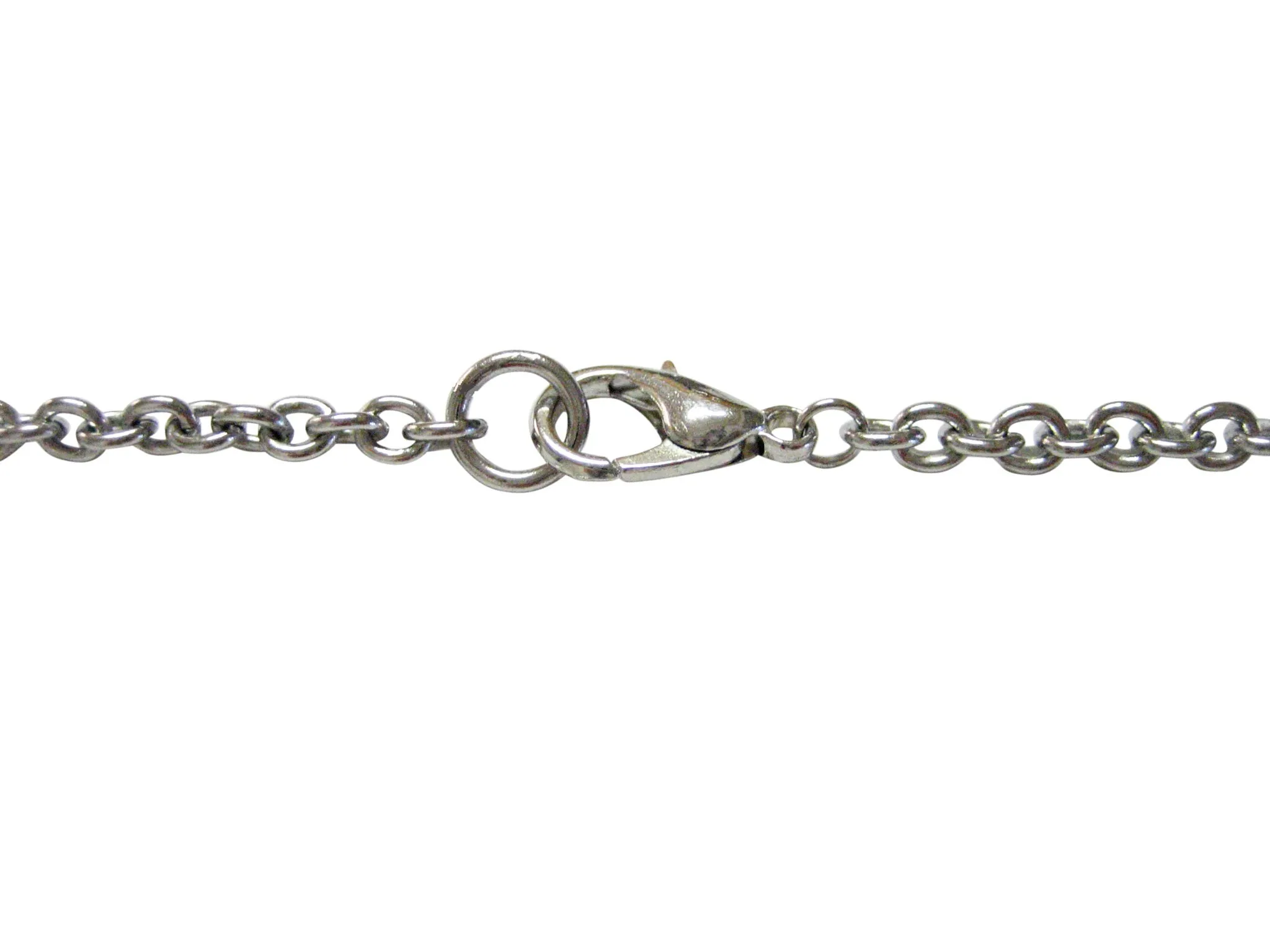 Silver Toned Etched Badminton Shuttlecocks Pendant Necklace