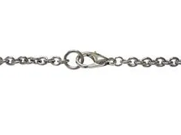 Silver Toned Etched Sheep Necklace