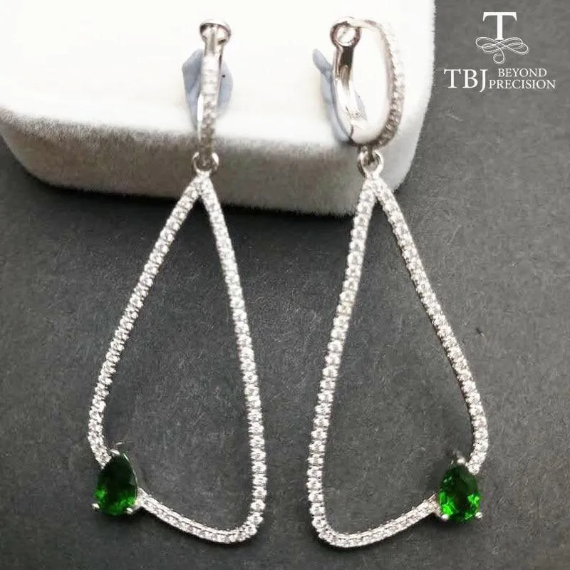 Simple and Elegant Stylish earring in 925 Silver with Chrome Dangle Earrings