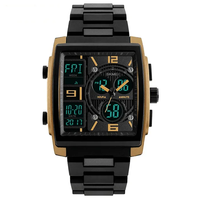 Skmei Analog Digital Plastic Square Sports Watch For Men 1274 Original
