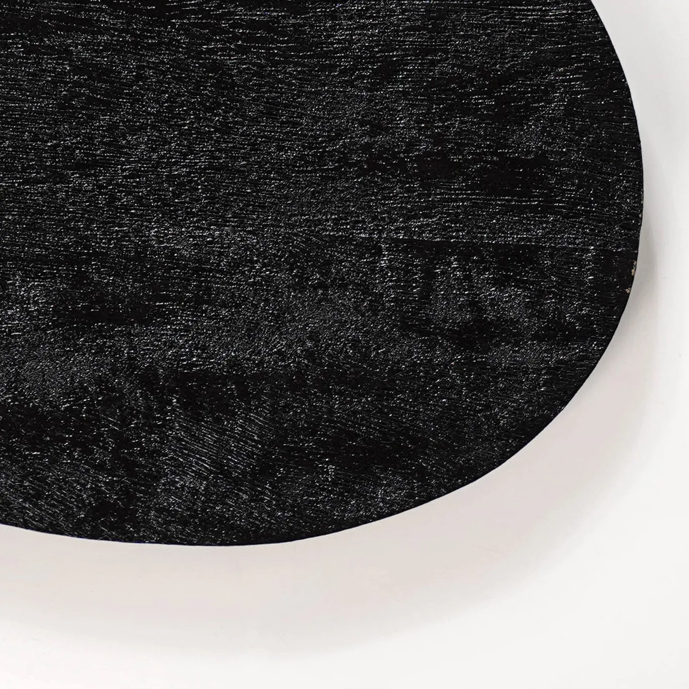 Sleek Black Mango Wood Platter Small
