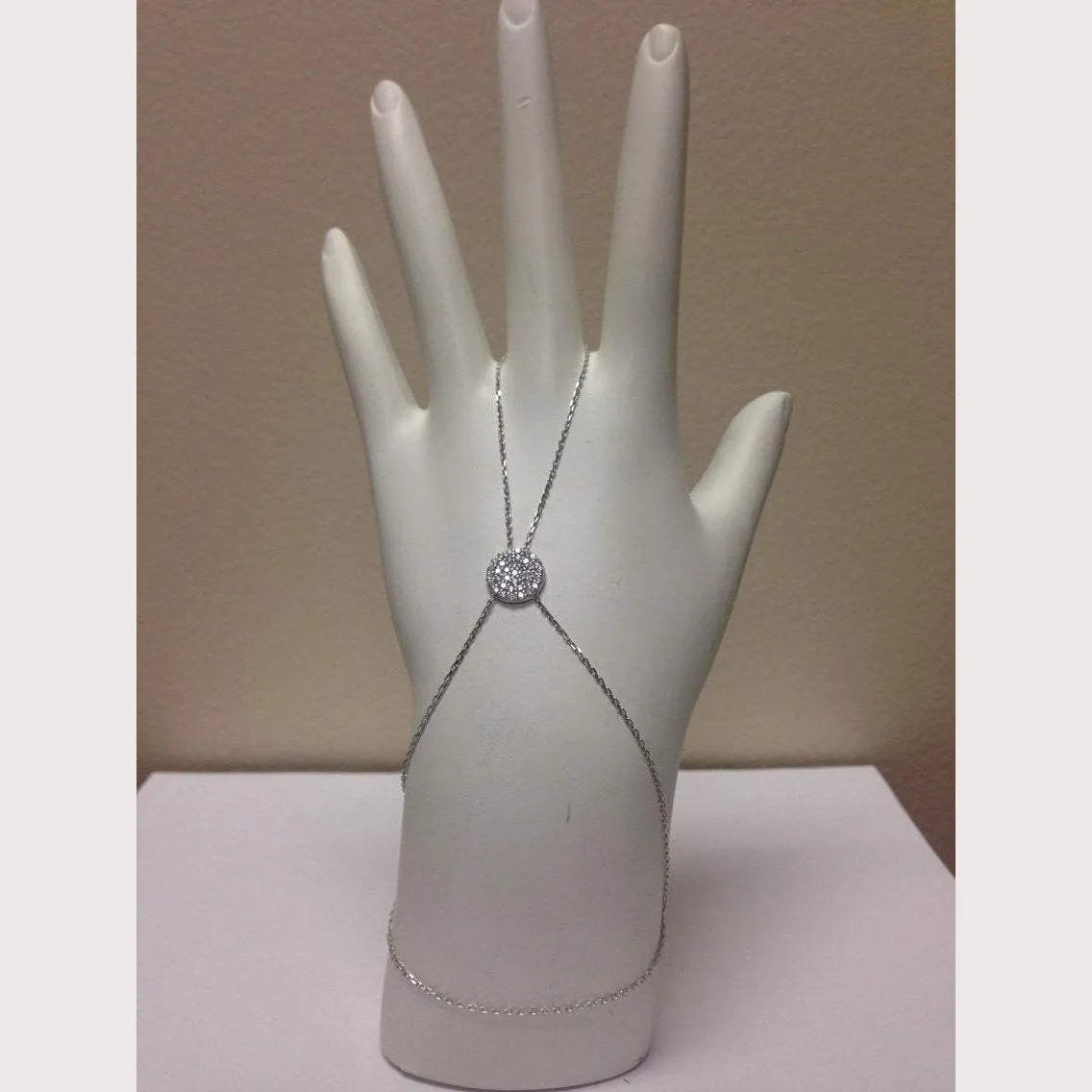 Small Disc Hand Bracelet