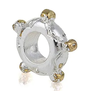Smooth Sailing Boat Steering Wheel European Bead Compatible for Most European Snake Chain Charm Bracelet