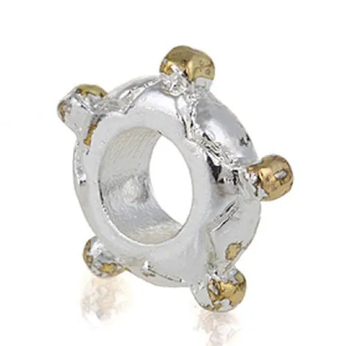 Smooth Sailing Boat Steering Wheel European Bead Compatible for Most European Snake Chain Charm Bracelet