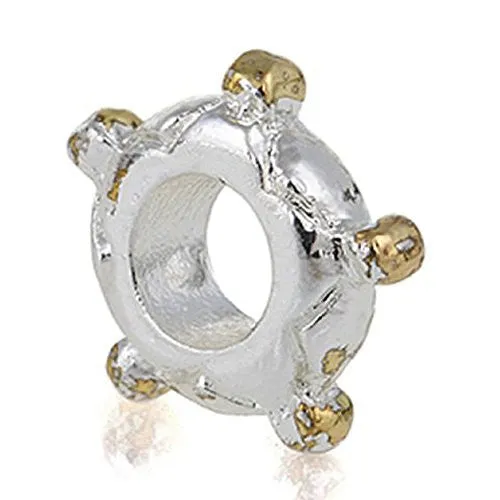 Smooth Sailing Boat Steering Wheel European Bead Compatible for Most European Snake Chain Charm Bracelet