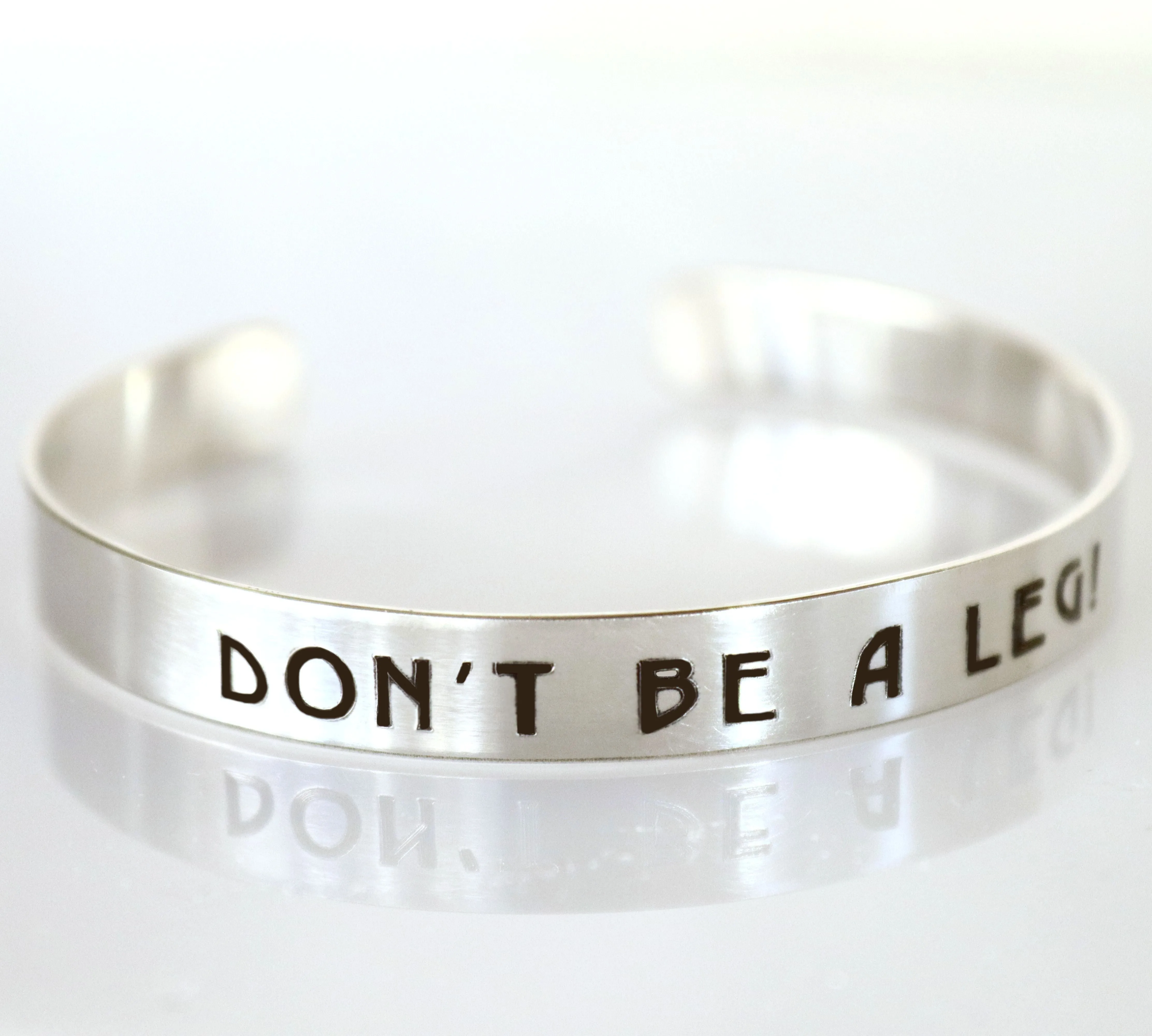 Smooth Sterling Silver Bangle Bracelet - Personalized Cuff For Men or Women
