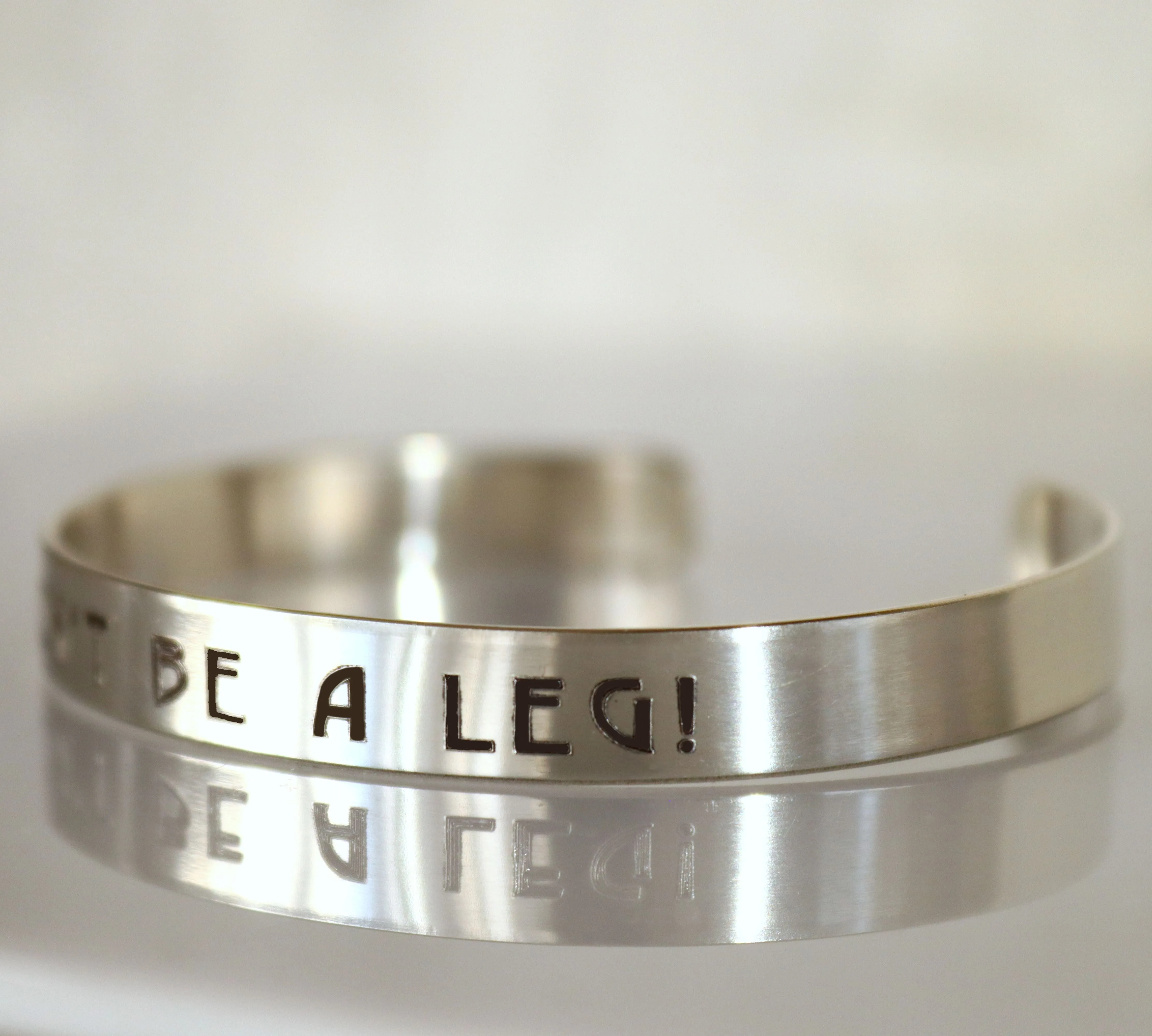 Smooth Sterling Silver Bangle Bracelet - Personalized Cuff For Men or Women