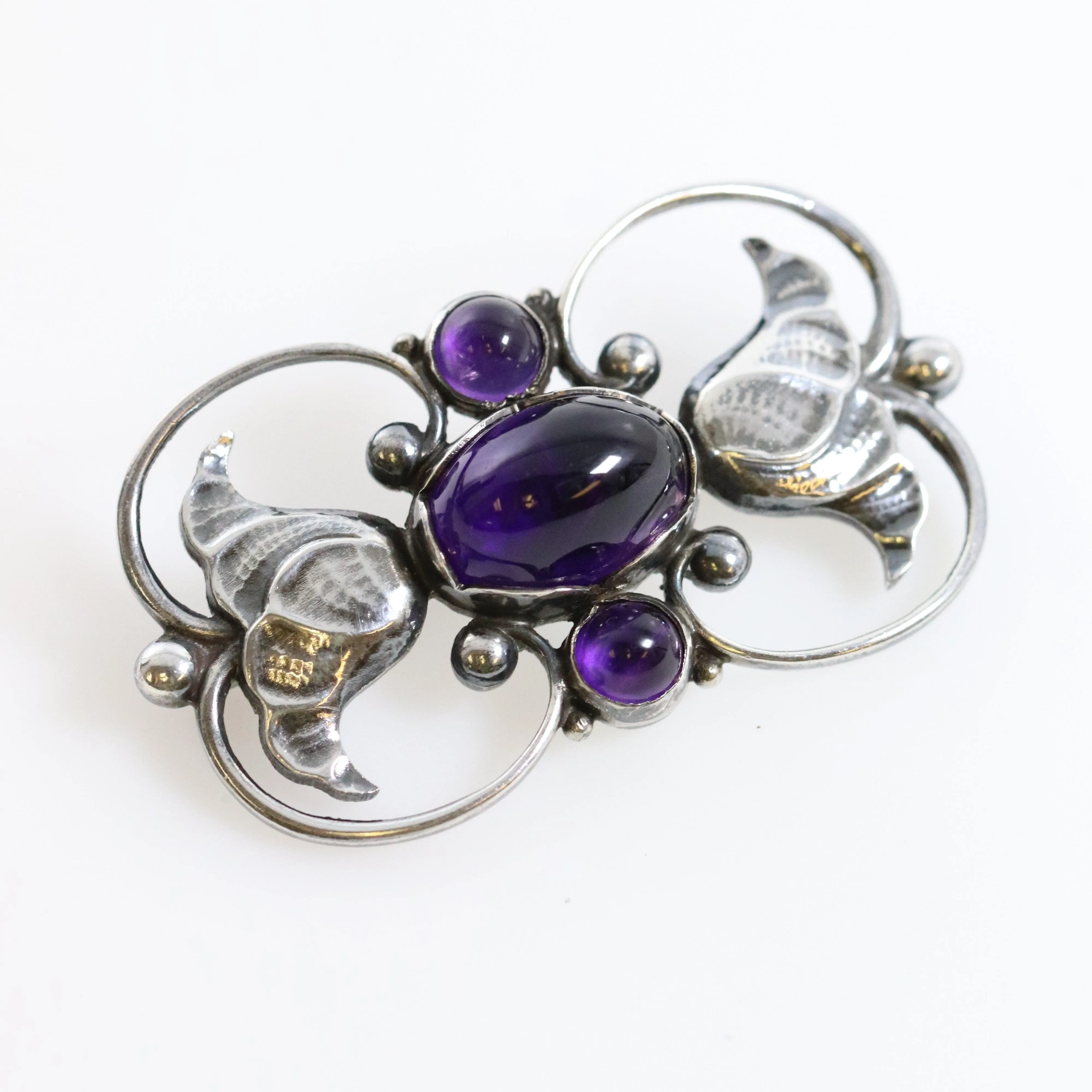 SOLD OUT: GEORG JENSEN AMETHYST BROOCH 236A