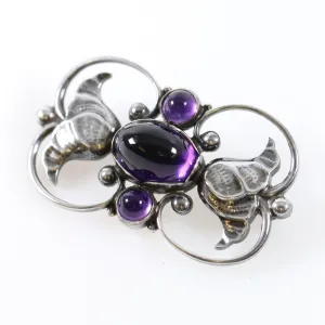 SOLD OUT: GEORG JENSEN AMETHYST BROOCH 236A