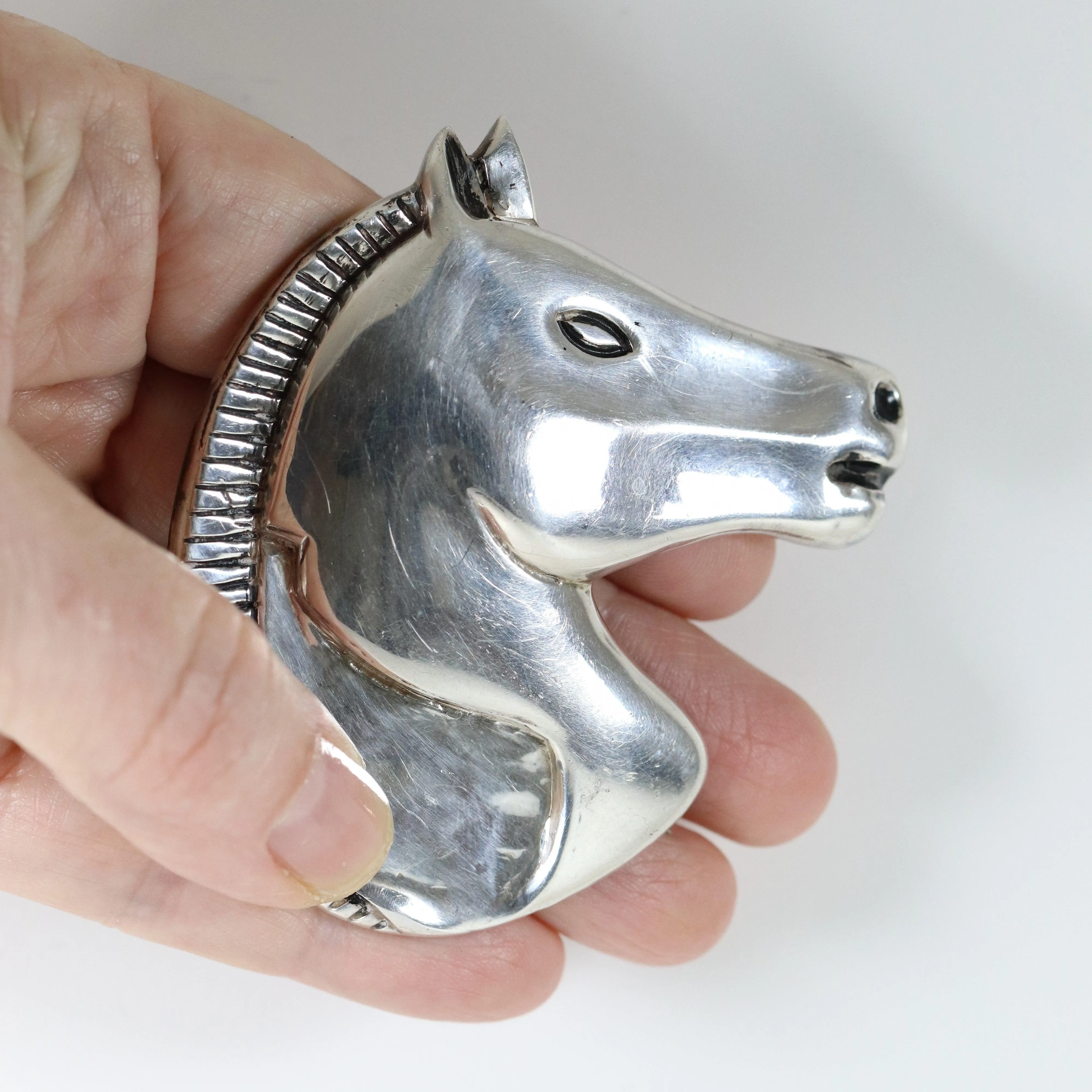 SOLD OUT: Vintage Antonio Pineda Taxco Mexican Jewelry | Rare Large Stallion Horse Brooch