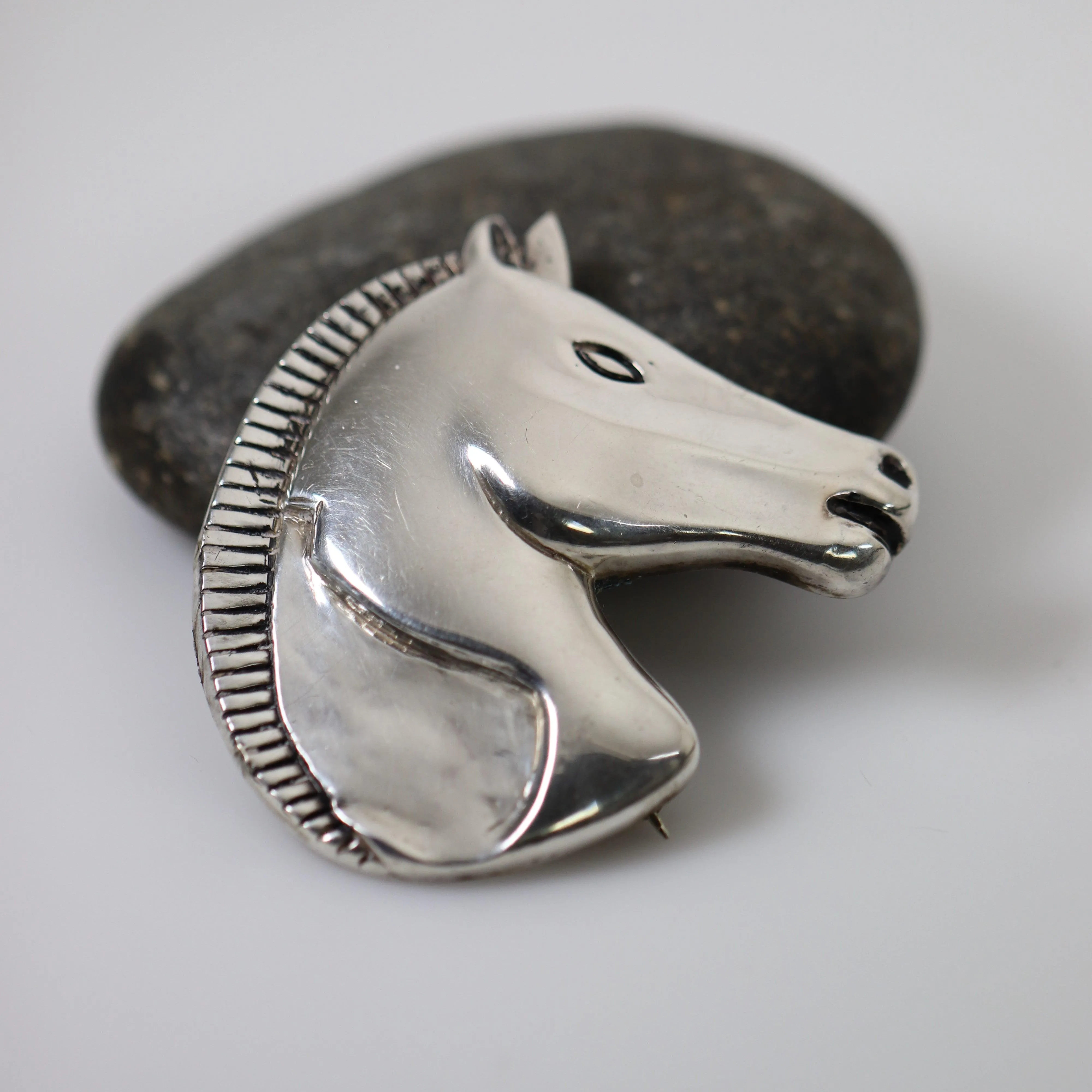 SOLD OUT: Vintage Antonio Pineda Taxco Mexican Jewelry | Rare Large Stallion Horse Brooch