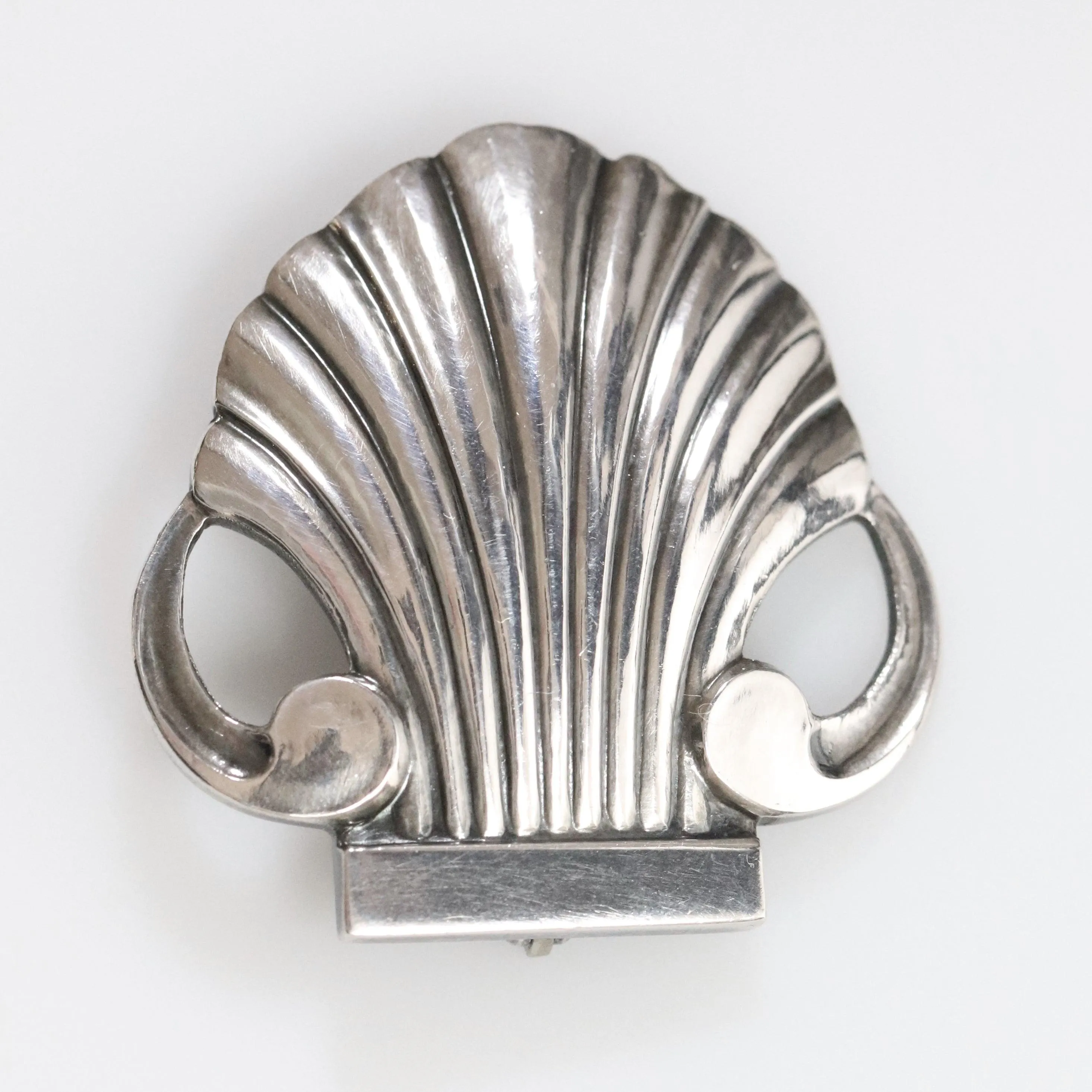 SOLD OUT: Vintage Georg Jensen Jewelry | Arno Malinowski Art Deco Shell Estate Brooch