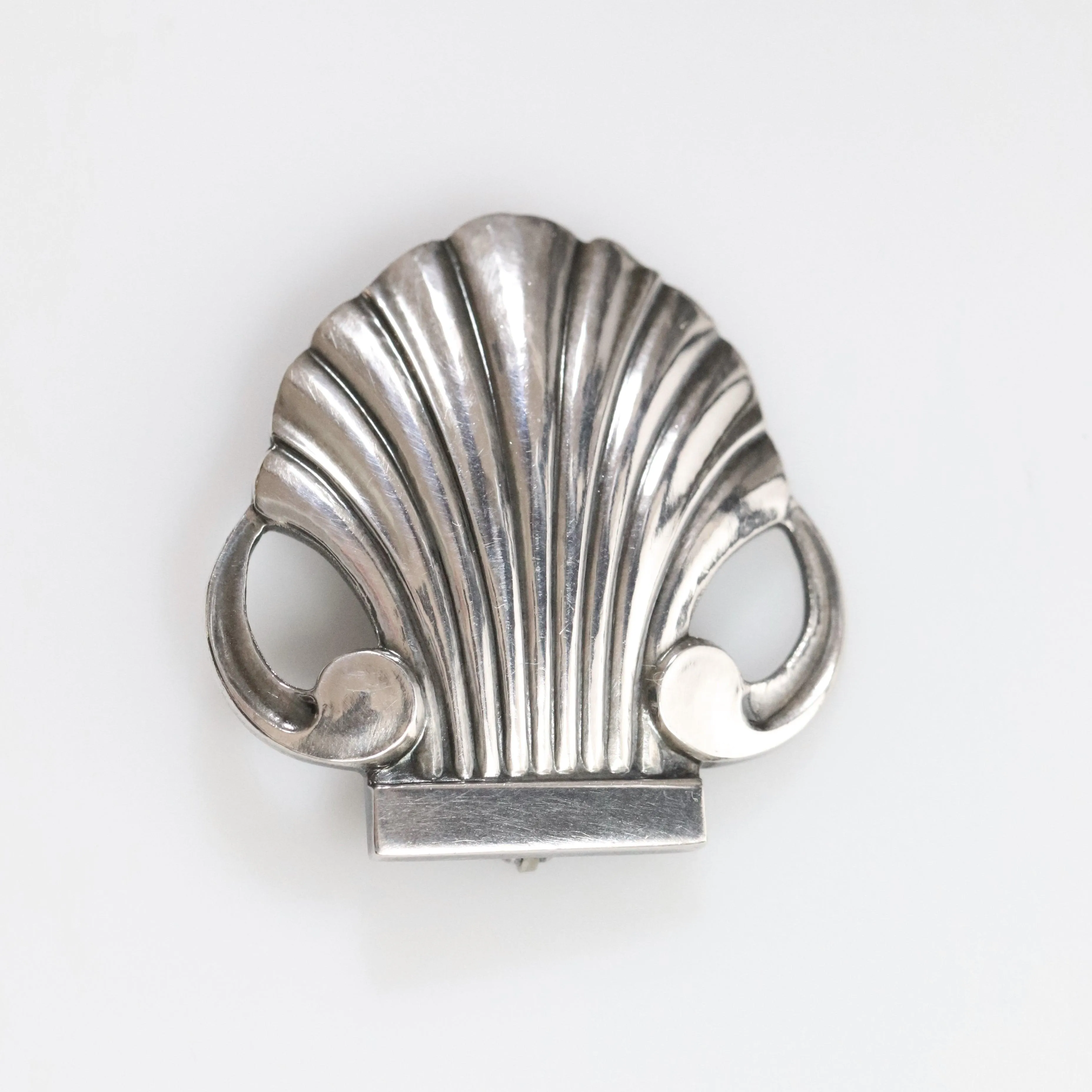 SOLD OUT: Vintage Georg Jensen Jewelry | Arno Malinowski Art Deco Shell Estate Brooch