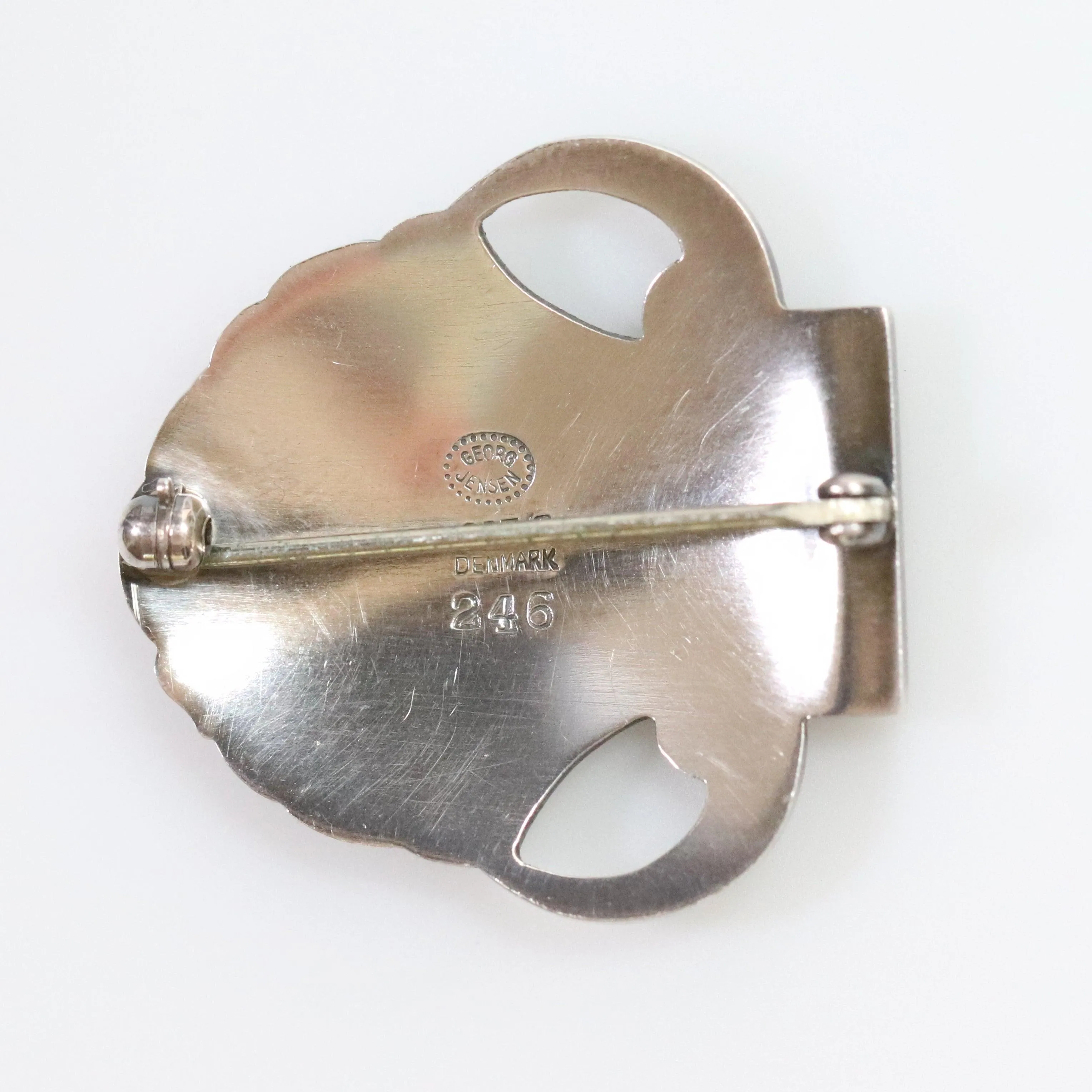 SOLD OUT: Vintage Georg Jensen Jewelry | Arno Malinowski Art Deco Shell Estate Brooch