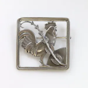 SOLD OUT: Vintage Georg Jensen Jewelry | Arno Malinowski Rooster Brooch 276