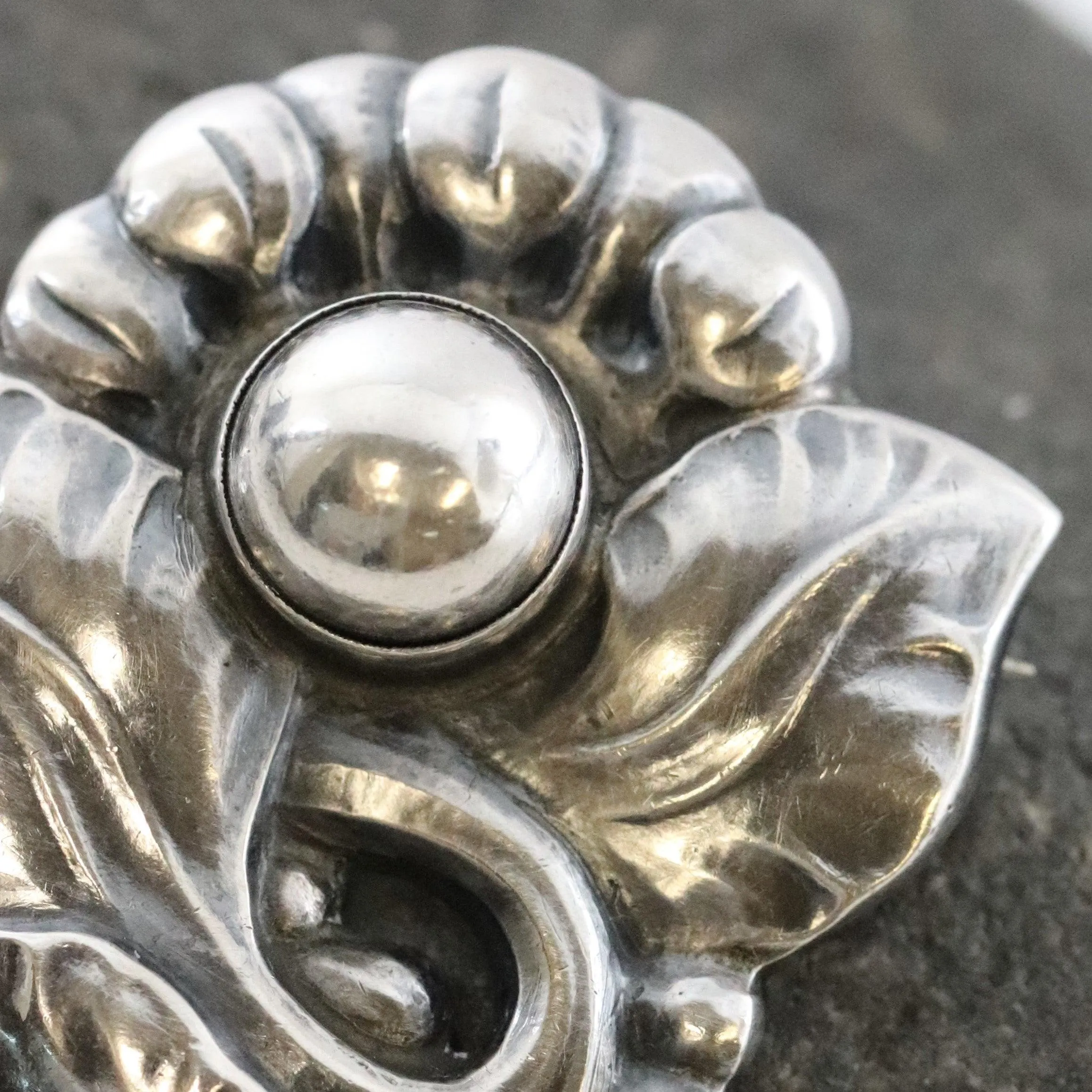 SOLD OUT: Vintage Georg Jensen Jewelry | Floral Brooch 71