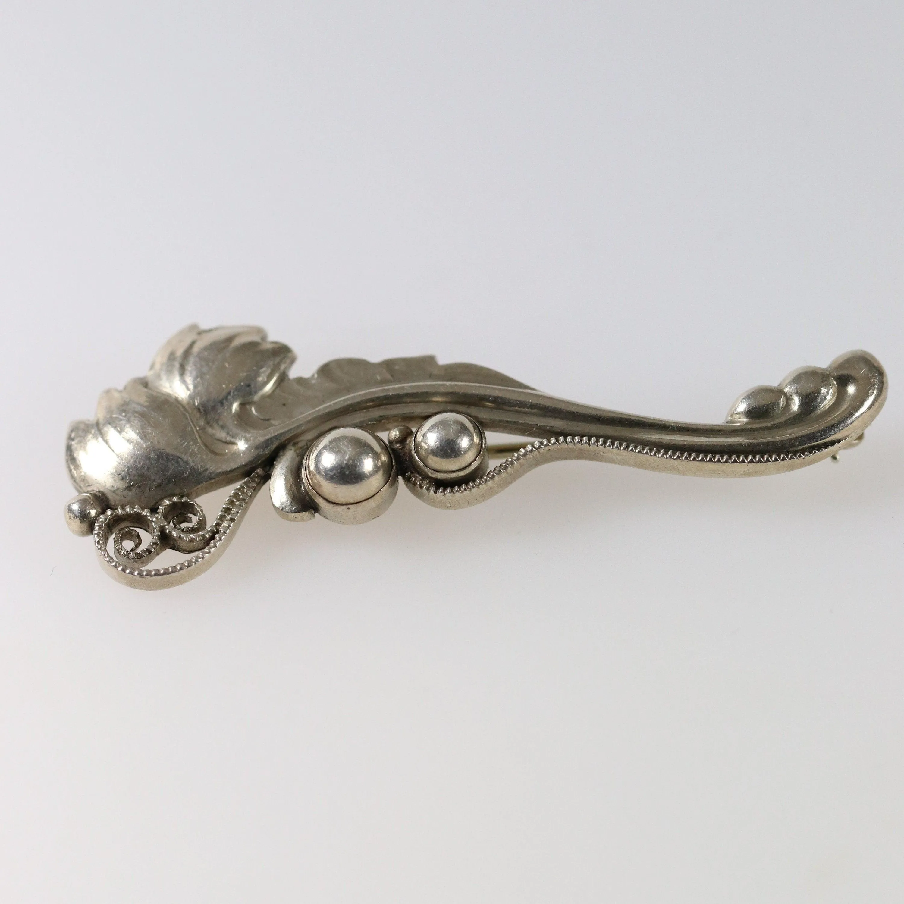 SOLD OUT: Vintage Georg Jensen Jewelry | Foliat Art Nouveau Brooch 181