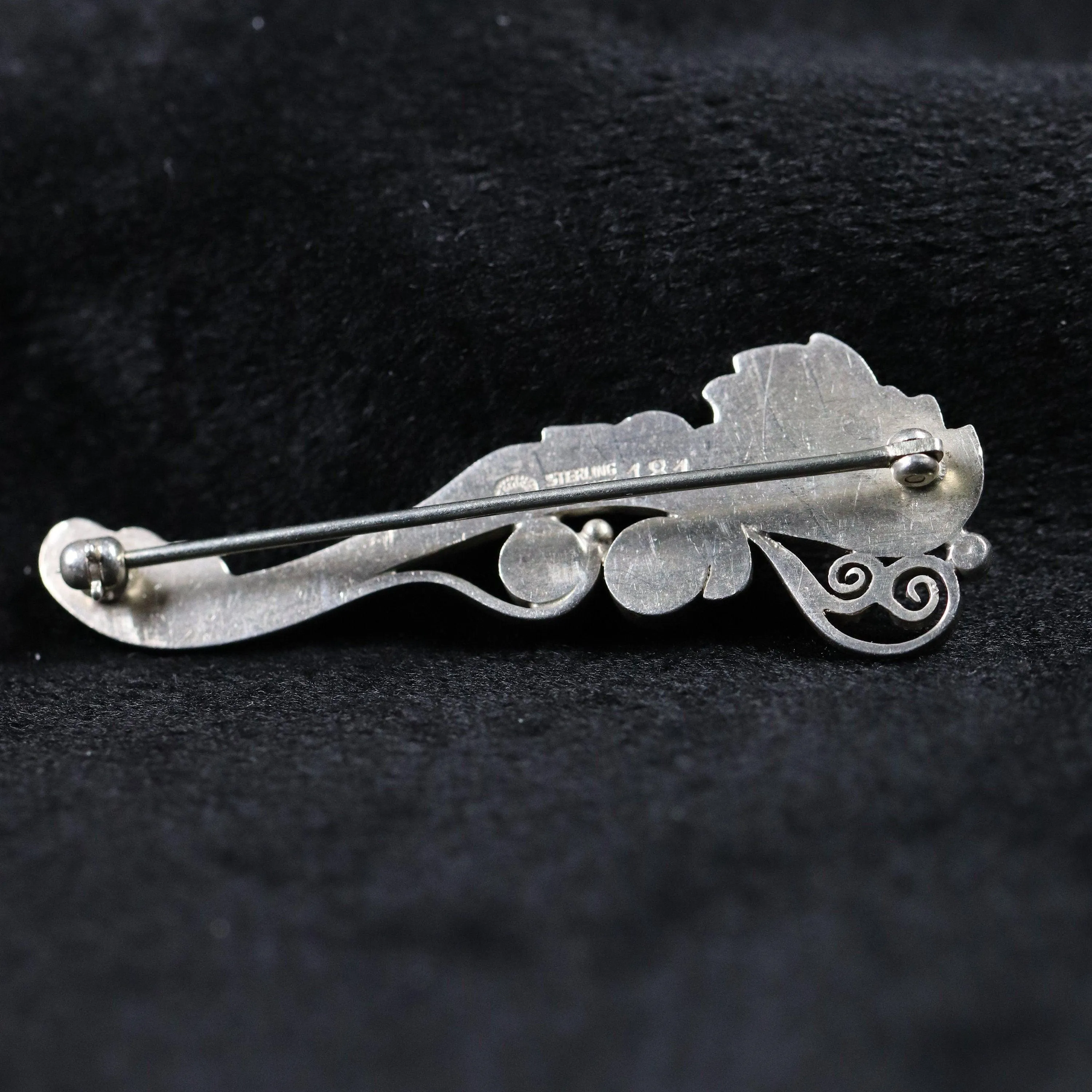 SOLD OUT: Vintage Georg Jensen Jewelry | Foliat Art Nouveau Brooch 181