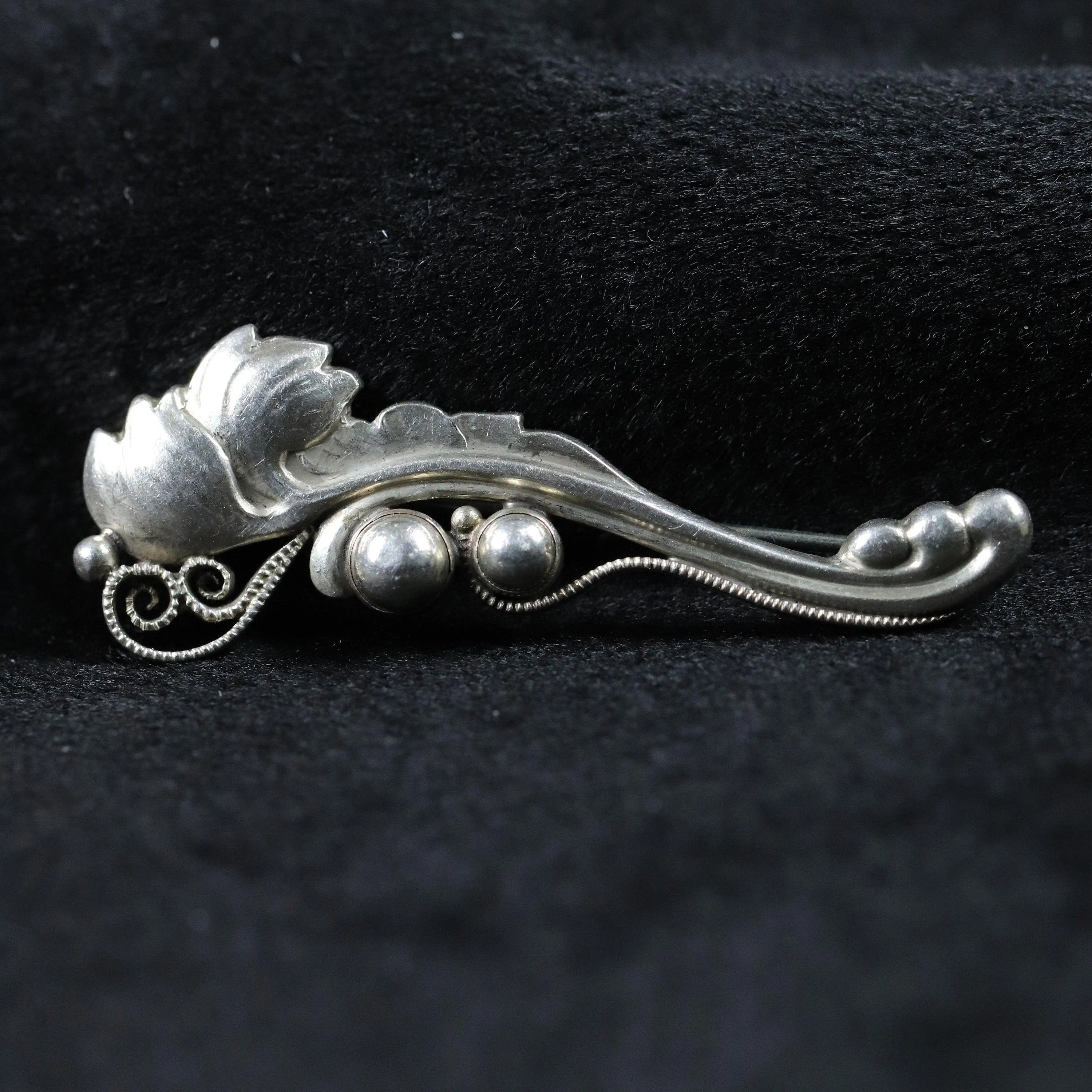 SOLD OUT: Vintage Georg Jensen Jewelry | Foliat Art Nouveau Brooch 181