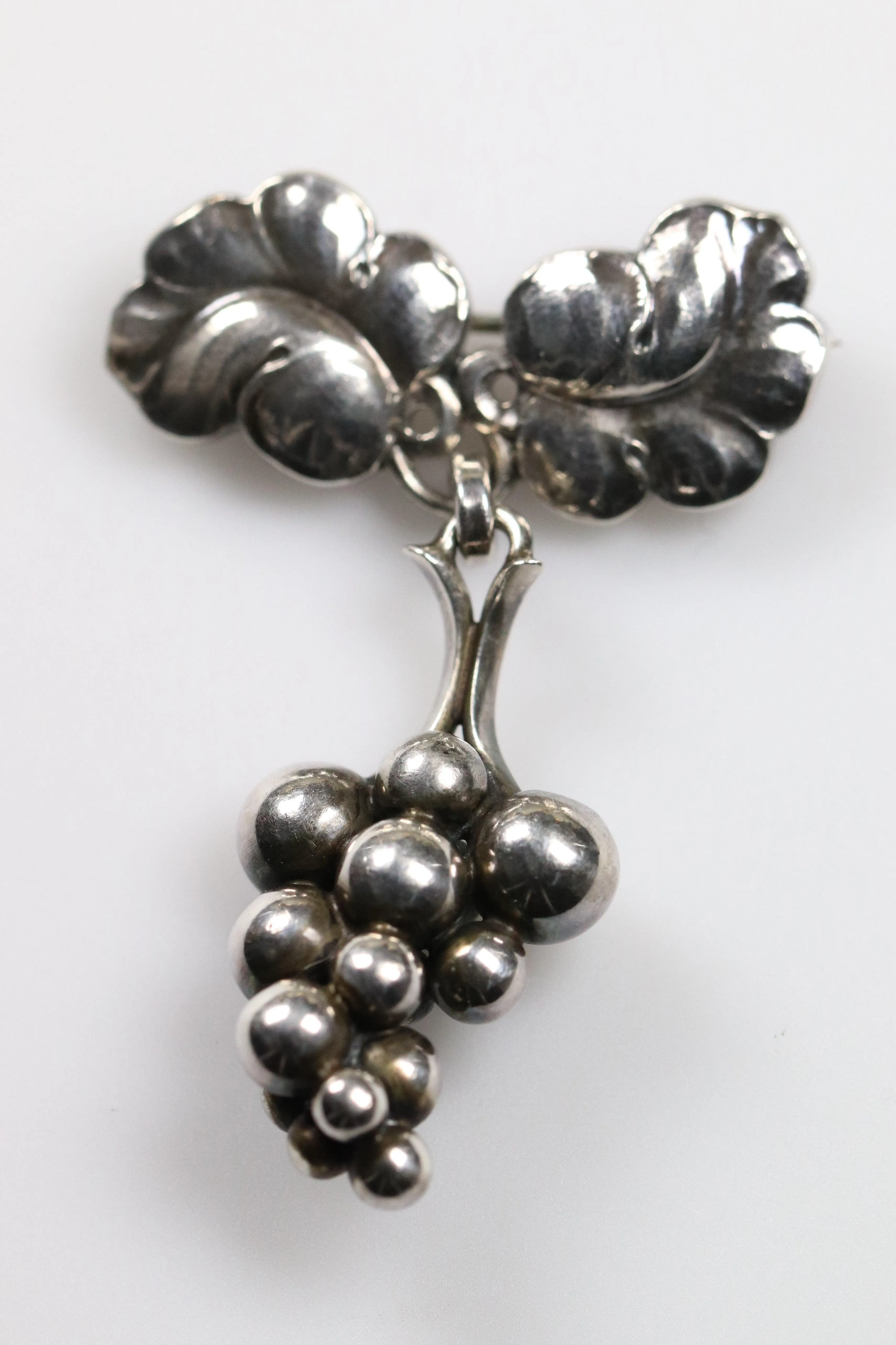 SOLD OUT: Vintage Georg Jensen Jewelry | Grape Bunch Brooch 217A Denmark