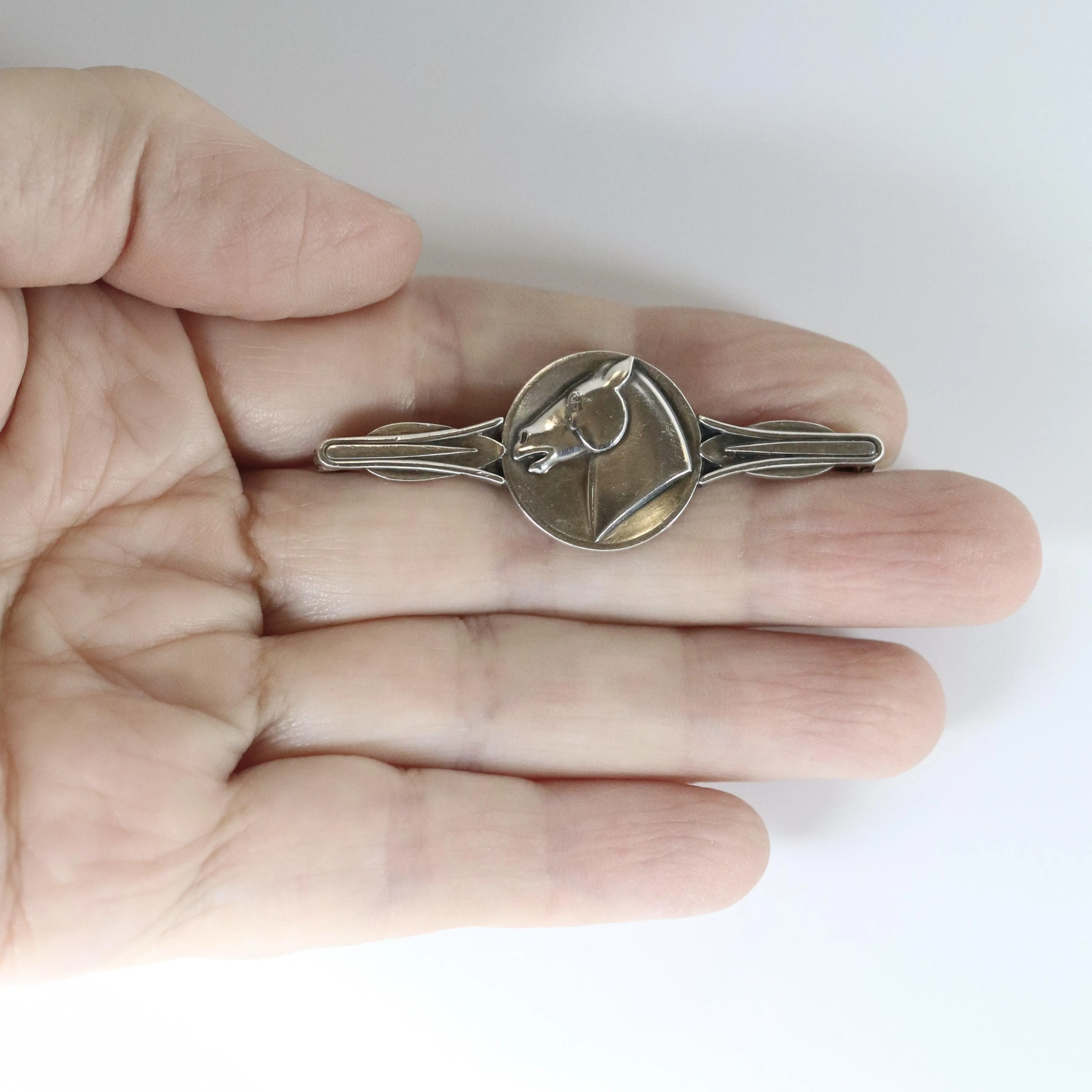 SOLD OUT: Vintage Georg Jensen Jewelry | Mid Century Malinowski Designed Sterling Horse Pin