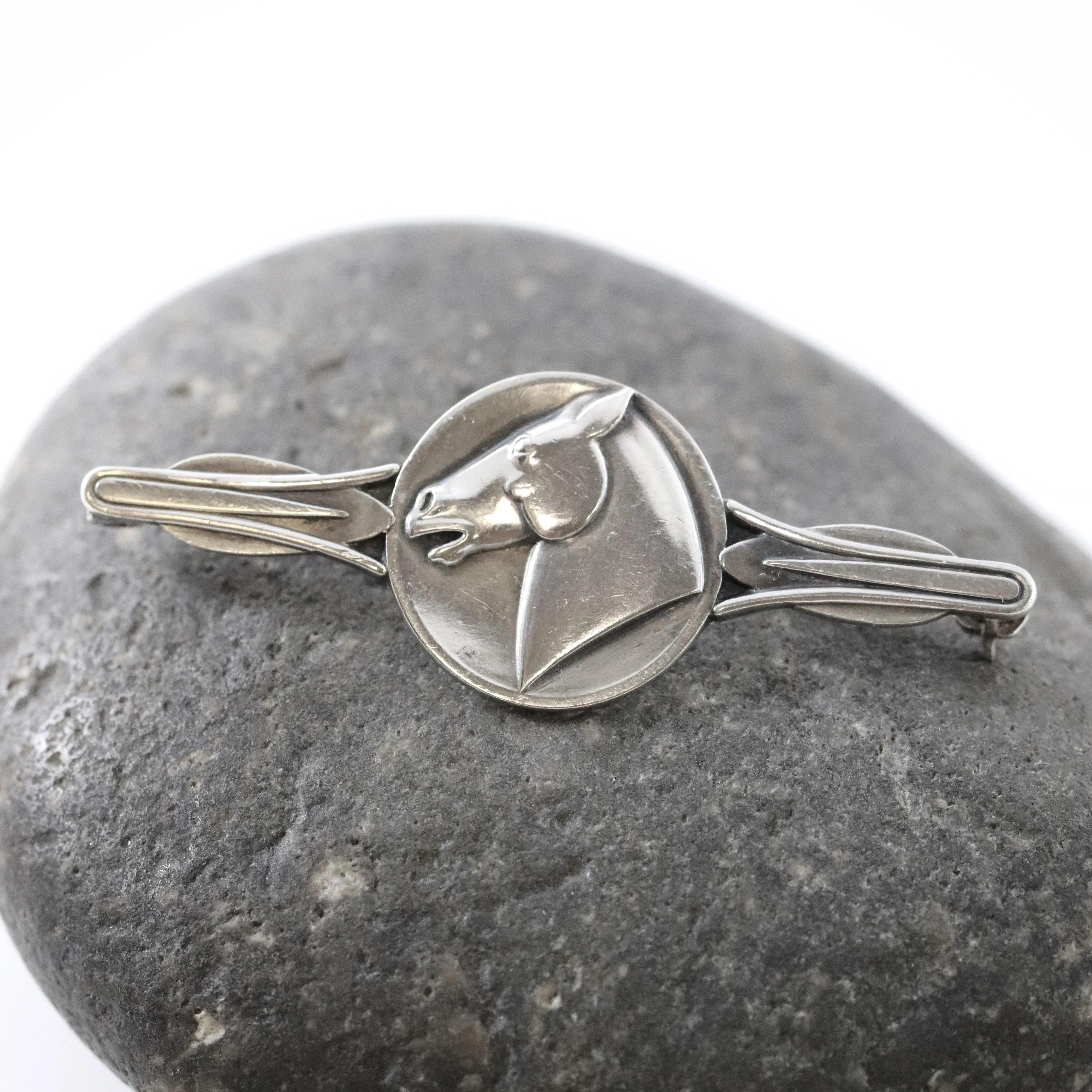 SOLD OUT: Vintage Georg Jensen Jewelry | Mid Century Malinowski Designed Sterling Horse Pin