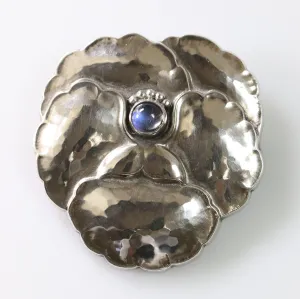 SOLD OUT: Vintage Georg Jensen Jewelry | Moonstone Pansey Brooch 113