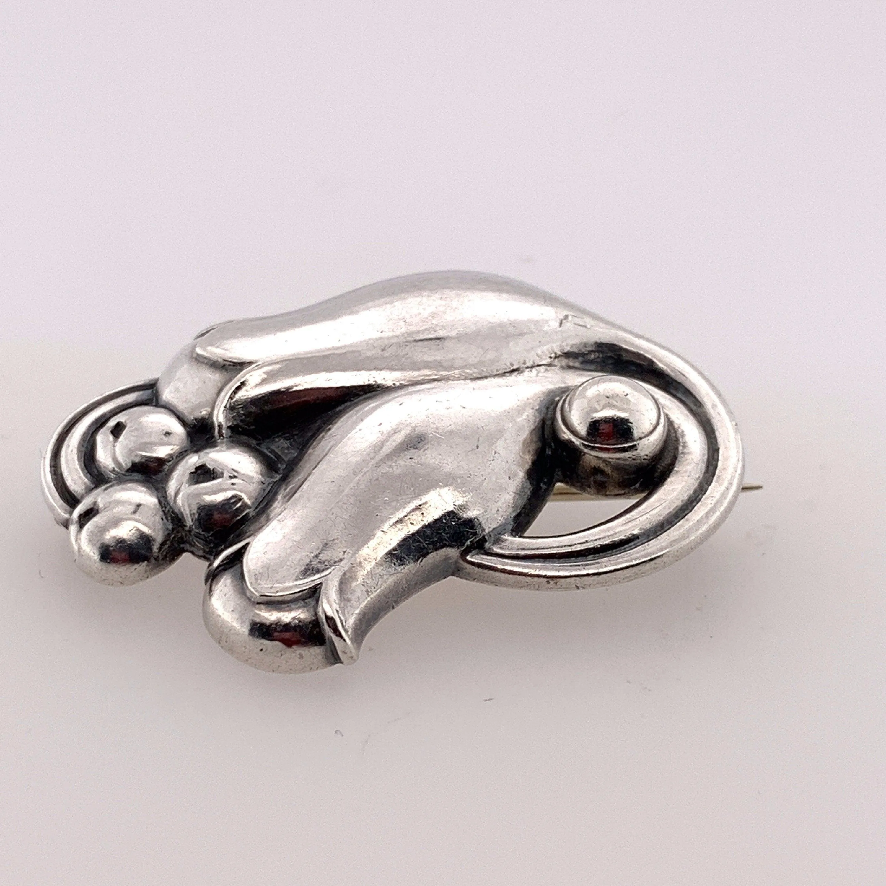 SOLD OUT: Vintage Georg Jensen Jewelry | Sterling Silver Tulip Brooch 100B