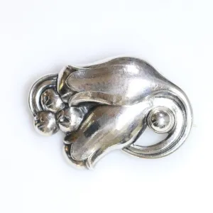 SOLD OUT: Vintage Georg Jensen Jewelry | Sterling Silver Tulip Brooch 100B