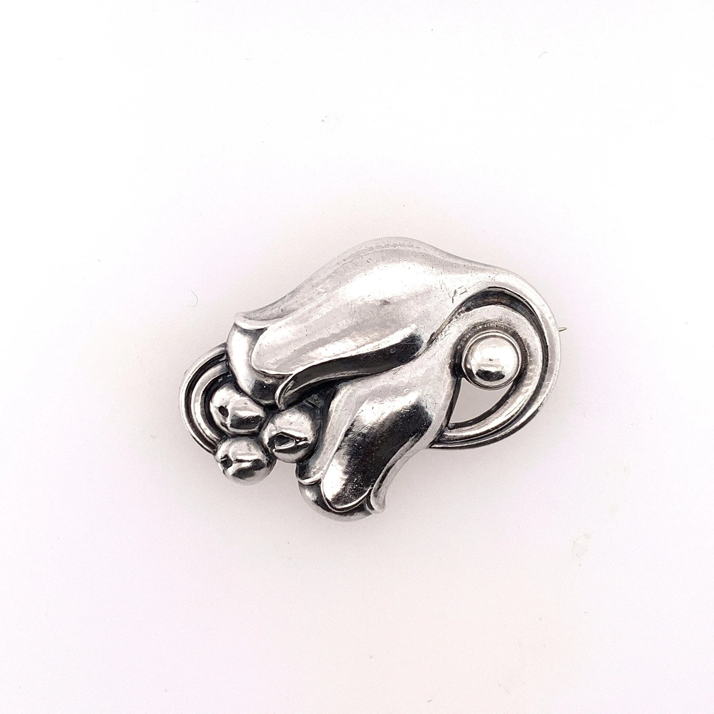 SOLD OUT: Vintage Georg Jensen Jewelry | Sterling Silver Tulip Brooch 100B